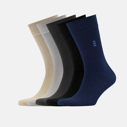 Collection image for: Mens Bamboo Assorted Plain • Crew Length Socks