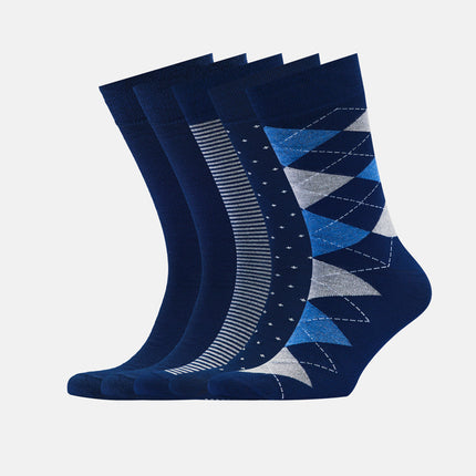 Collection image for: Mens Bamboo Assorted Pattern • Crew Length Socks