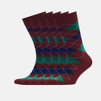 Collection image for: Mens Bamboo Argyle • Crew Length Socks