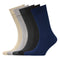 Men's Bamboo Ribbed Crew Length Socks