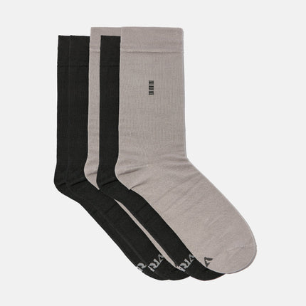 VRDSOCKS® Men's Bamboo Dress Socks • Assorted Plain Pack of 5 Pairs • Grey Mix-2 bamboo socks for men calf socks for men crew socks for men men's bamboo dress socks men's calf socks men's dress socks men's mid-calf socks men's socks mens bamboo socks socks for men vrd socks