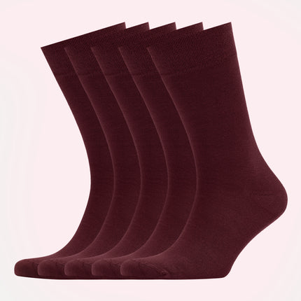 VRDSOCKS® Men's Bamboo Dress Socks • Solid Pack of 1/3/5 Pairs • Burgundy bamboo socks for men calf socks for men crew socks for men men's bamboo dress socks men's calf socks men's dress socks men's mid-calf socks men's socks mens bamboo socks socks for men vrd socks