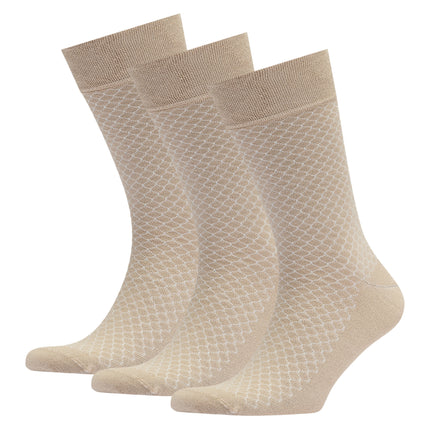 VRDSOCKS® Men's Honeycomb Bamboo Dress Socks - 1/3/5 Pairs - Camel Khaki bamboo socks for men calf socks for men crew socks for men men's bamboo dress socks men's calf socks men's dress socks men's mid-calf socks men's socks mens bamboo socks socks for men vrd socks