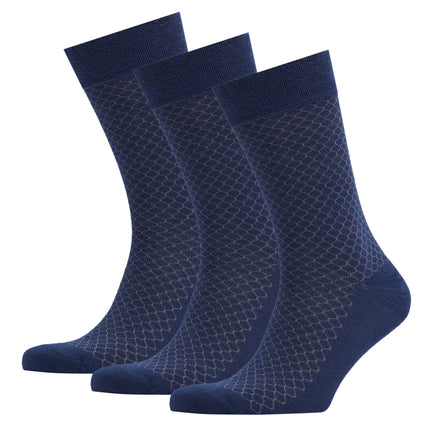 VRDSOCKS® Men's Bamboo Dress Socks • Honeycomb Pack of 1/3/5 Pairs • Blue Navy bamboo socks for men calf socks for men crew socks for men men's bamboo dress socks men's calf socks men's dress socks men's mid-calf socks men's socks mens bamboo socks socks for men vrd socks