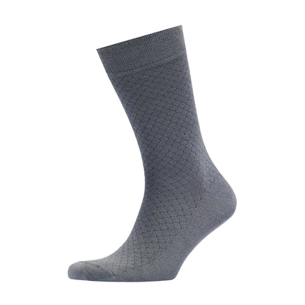 VRDSOCKS® Men's Bamboo Dress Socks • Honeycomb Pack of 1/3/5 Pairs • Ocean Grey bamboo socks for men calf socks for men crew socks for men men's bamboo dress socks men's calf socks men's dress socks men's mid-calf socks men's socks mens bamboo socks socks for men vrd socks