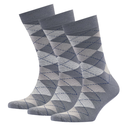 VRDSOCKS® Men's Bamboo Dress Socks • Argyle Pack of 1/3/5 Pairs • Ocean Grey bamboo socks for men calf socks for men crew socks for men men's bamboo dress socks men's calf socks men's dress socks men's mid-calf socks men's socks mens bamboo socks socks for men vrd socks