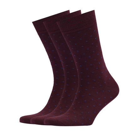 VRDSOCKS® Men's Bamboo Dress Socks • Dotted Pack of 1/3/5 Pairs • Burgundy bamboo socks for men calf socks for men crew socks for men men's bamboo dress socks men's calf socks men's dress socks men's mid-calf socks men's socks mens bamboo socks socks for men vrd socks