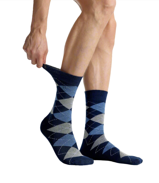 VRDSOCKS® Men's Bamboo Dress Socks • Pattern Pack of 5 Pairs • Blue Navy 8-13 5-Pairs Blue Navy bamboo socks for men calf socks for men crew socks for men men's bamboo dress socks men's calf socks men's dress socks men's mid-calf socks men's socks mens bamboo socks socks for men vrd socks