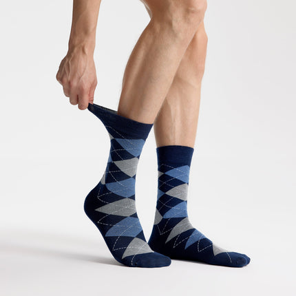 VRDSOCKS® Men's Bamboo Dress Socks • Argyle Pack of 1/3/5 Pairs • Blue Navy 8-13 Blue Navy bamboo socks for men calf socks for men crew socks for men men's bamboo dress socks men's calf socks men's dress socks men's mid-calf socks men's socks mens bamboo socks socks for men vrd socks