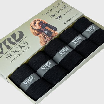 VRDSOCKS® Men's Bamboo Dress Socks • Ribbed Pack of 1/3/5 Pairs • Black bamboo socks for men calf socks for men crew socks for men men's bamboo dress socks men's calf socks men's dress socks men's mid-calf socks men's socks mens bamboo socks socks for men vrd socks