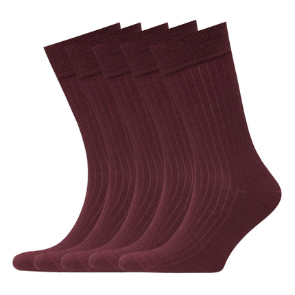 VRDSOCKS® Men's Bamboo Dress Socks • Ribbed Pack of 1/3/5 Pairs • Burgundy bamboo socks for men calf socks for men crew socks for men men's bamboo dress socks men's calf socks men's dress socks men's mid-calf socks men's socks mens bamboo socks socks for men vrd socks