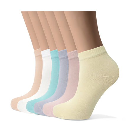 VRDSOCKS® Women's Bamboo Dress Socks | Low-Cut Ankle Length | 6 Pack 6 Pack Multicolor socks for women vrd socks women women athletic socks women bamboo socks work out socks for women