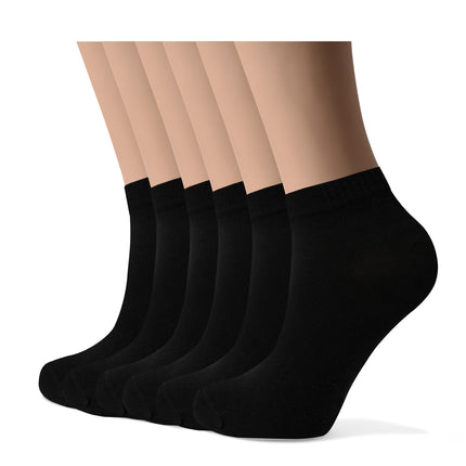 VRDSOCKS® Women's Bamboo Dress Socks | Low-Cut Ankle Length | 6 Pack 6 Pack Black socks for women vrd socks women women athletic socks women bamboo socks work out socks for women