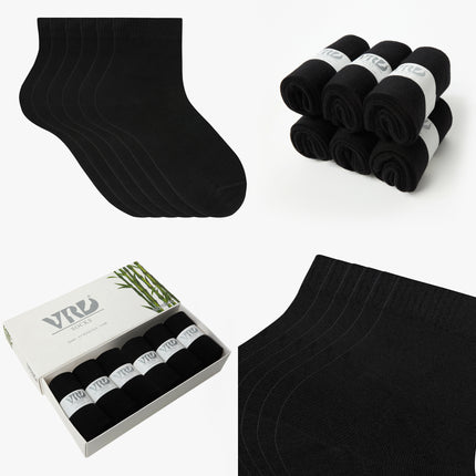 VRDSOCKS® Womens Bamboo Dress Socks | Quarter Crew Length | 6 Pack socks for women vrd socks women women athletic socks women bamboo socks work out socks for women