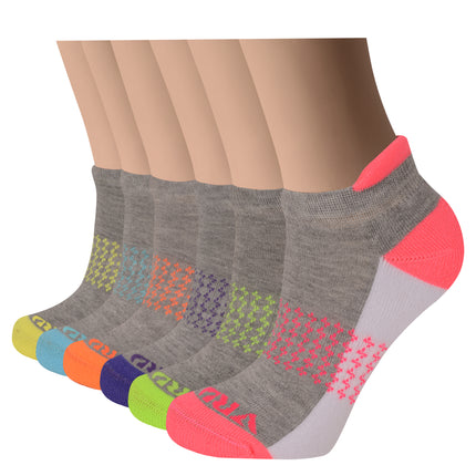 VRDSOCKS® Women's Bamboo Running Socks | Lightning Design | Low-cut Ankle Length | 6 Pack 6 Pack Light Grey socks for women vrd socks women women athletic socks women bamboo socks work out socks for women