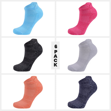 VRDSOCKS® Women's Bamboo Running Socks | Low-cut Ankle Length | 6 Pack socks for women vrd socks women women athletic socks women bamboo socks work out socks for women