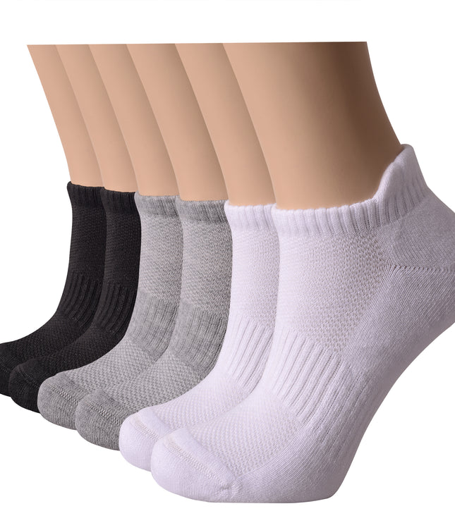 VRDSOCKS® Women's Bamboo Running Socks | Low-cut Ankle Length | 6 Pack 6 Pack 2black 2white 2grey socks for women vrd socks women women athletic socks women bamboo socks work out socks for women