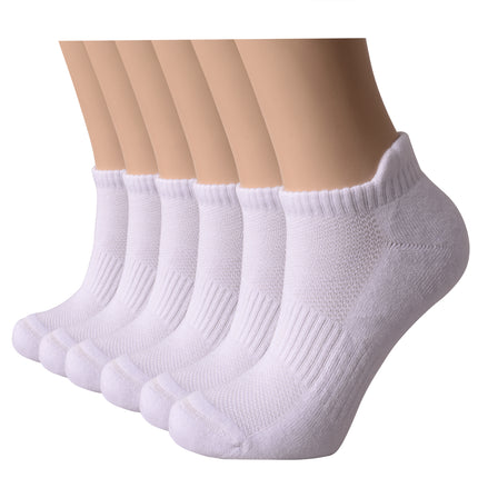 VRDSOCKS® Women's Bamboo Running Socks | Low-cut Ankle Length | 6 Pack 6 Pack White socks for women vrd socks women women athletic socks women bamboo socks work out socks for women