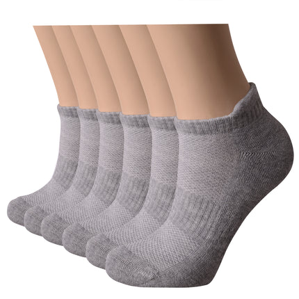 VRDSOCKS® Women's Bamboo Running Socks | Low-cut Ankle Length | 6 Pack 6 Pack Grey socks for women vrd socks women women athletic socks women bamboo socks work out socks for women