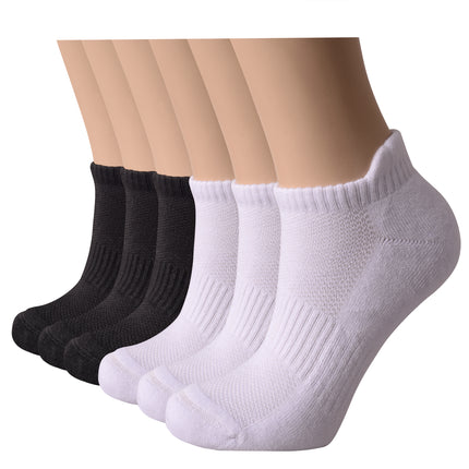 VRDSOCKS® Women's Bamboo Running Socks | Low-cut Ankle Length | 6 Pack 6 Pack 3white 3black socks for women vrd socks women women athletic socks women bamboo socks work out socks for women