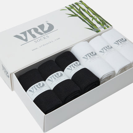 VRDSOCKS® Womens Bamboo Dress Socks | Mid-Calf Crew Length | 6 Pack socks for women vrd socks women women athletic socks women bamboo socks work out socks for women