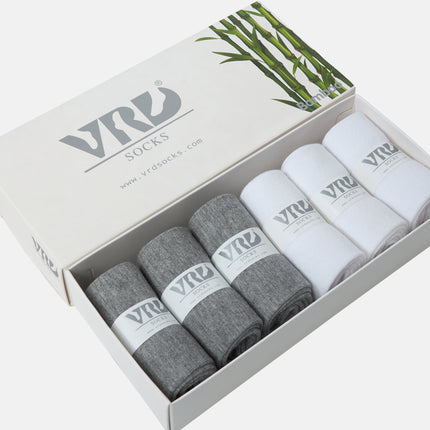 VRDSOCKS® Womens Bamboo Dress Socks | Mid-Calf Crew Length | 6 Pack socks for women vrd socks women women athletic socks women bamboo socks work out socks for women