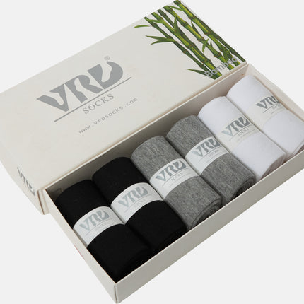 VRDSOCKS® Womens Bamboo Dress Socks | Quarter Crew Length | 6 Pack socks for women vrd socks women women athletic socks women bamboo socks work out socks for women