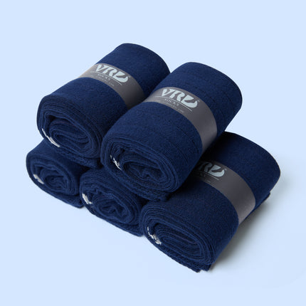 VRDSOCKS® Men's Bamboo Dress Socks • Ribbed Pack of 1/3/5 Pairs • Blue Navy bamboo socks for men calf socks for men crew socks for men men's bamboo dress socks men's calf socks men's dress socks men's mid-calf socks men's socks mens bamboo socks socks for men vrd socks