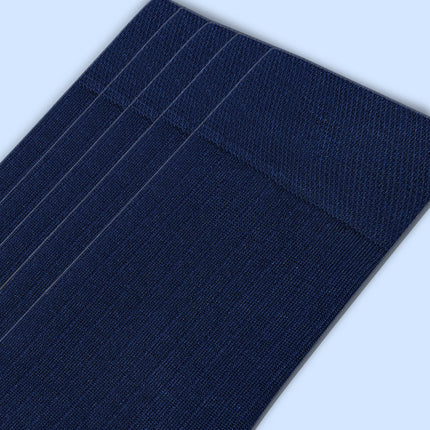 VRDSOCKS® Men's Bamboo Dress Socks • Ribbed Pack of 1/3/5 Pairs • Blue Navy bamboo socks for men calf socks for men crew socks for men men's bamboo dress socks men's calf socks men's dress socks men's mid-calf socks men's socks mens bamboo socks socks for men vrd socks