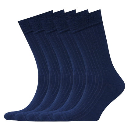 VRDSOCKS® Men's Bamboo Dress Socks • Ribbed Pack of 1/3/5 Pairs • Blue Navy bamboo socks for men calf socks for men crew socks for men men's bamboo dress socks men's calf socks men's dress socks men's mid-calf socks men's socks mens bamboo socks socks for men vrd socks