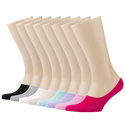 VRDSOCKS® Women Bamboo No Show Socks Ultra Low-Cut, No-Show Length 8-Pack socks for women vrd socks women women athletic socks women bamboo socks work out socks for women