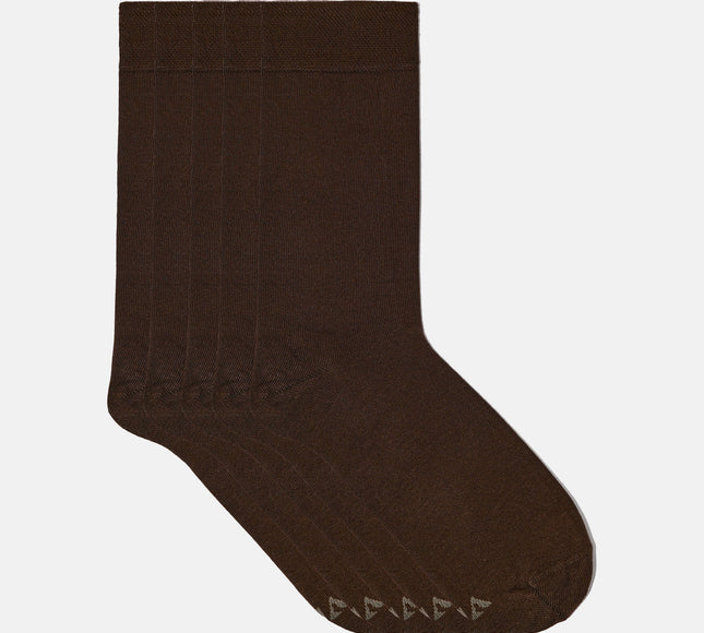 VRDSOCKS® Men's Bamboo Dress Socks - Solid Pack of 1/3/5 Pairs Dark Brown bamboo socks for men calf socks for men crew socks for men men's bamboo dress socks men's calf socks men's dress socks men's mid-calf socks men's socks mens bamboo socks socks for men vrd socks