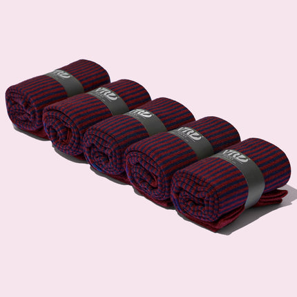 VRDSOCKS® Men's Bamboo Dress Socks • Striped Pack of 1/3/5 Pairs • Burgundy bamboo socks for men calf socks for men crew socks for men men's bamboo dress socks men's calf socks men's dress socks men's mid-calf socks men's socks mens bamboo socks socks for men vrd socks