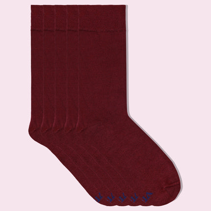 VRDSOCKS® Men's Bamboo Dress Socks • Solid Pack of 1/3/5 Pairs • Burgundy bamboo socks for men calf socks for men crew socks for men men's bamboo dress socks men's calf socks men's dress socks men's mid-calf socks men's socks mens bamboo socks socks for men vrd socks