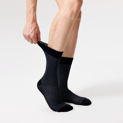 black dress socks mens Men's Bamboo Honeycomb Dress Socks 5-Pack