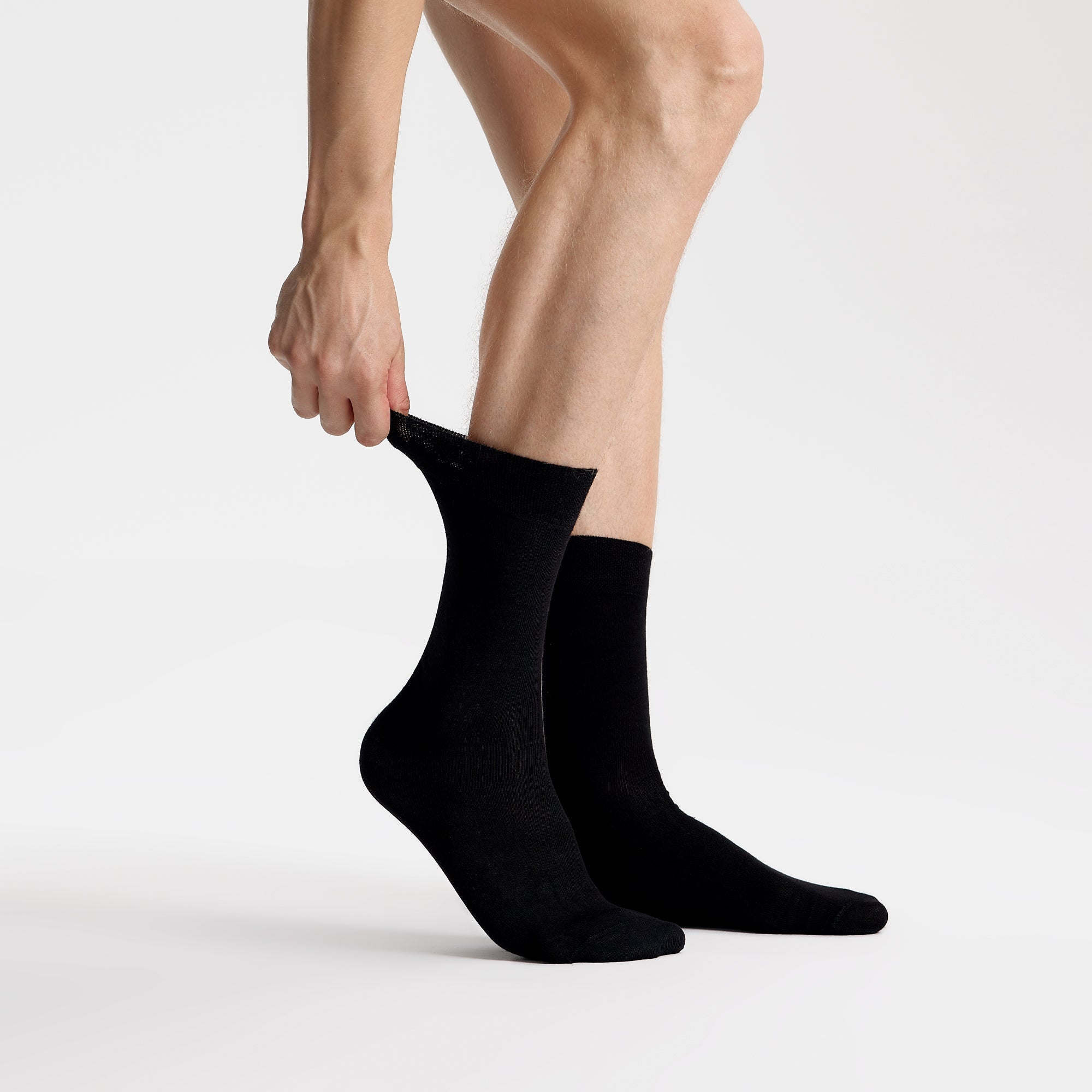 Men's Bamboo Dress Socks Solid Pack of 1/3/5 Pairs Black, 8-13 / 3-Pairs / Black Men's Bamboo Dress Socks Solid Pack of 1/3/5 Pairs Black, 8-13 / 3-Pairs / Black