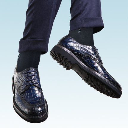 5 Paia Calzini Uomo In Bambù E Cotone - Nero, Mid-Calf, Taglia 10-13, WM02 - Foto 3