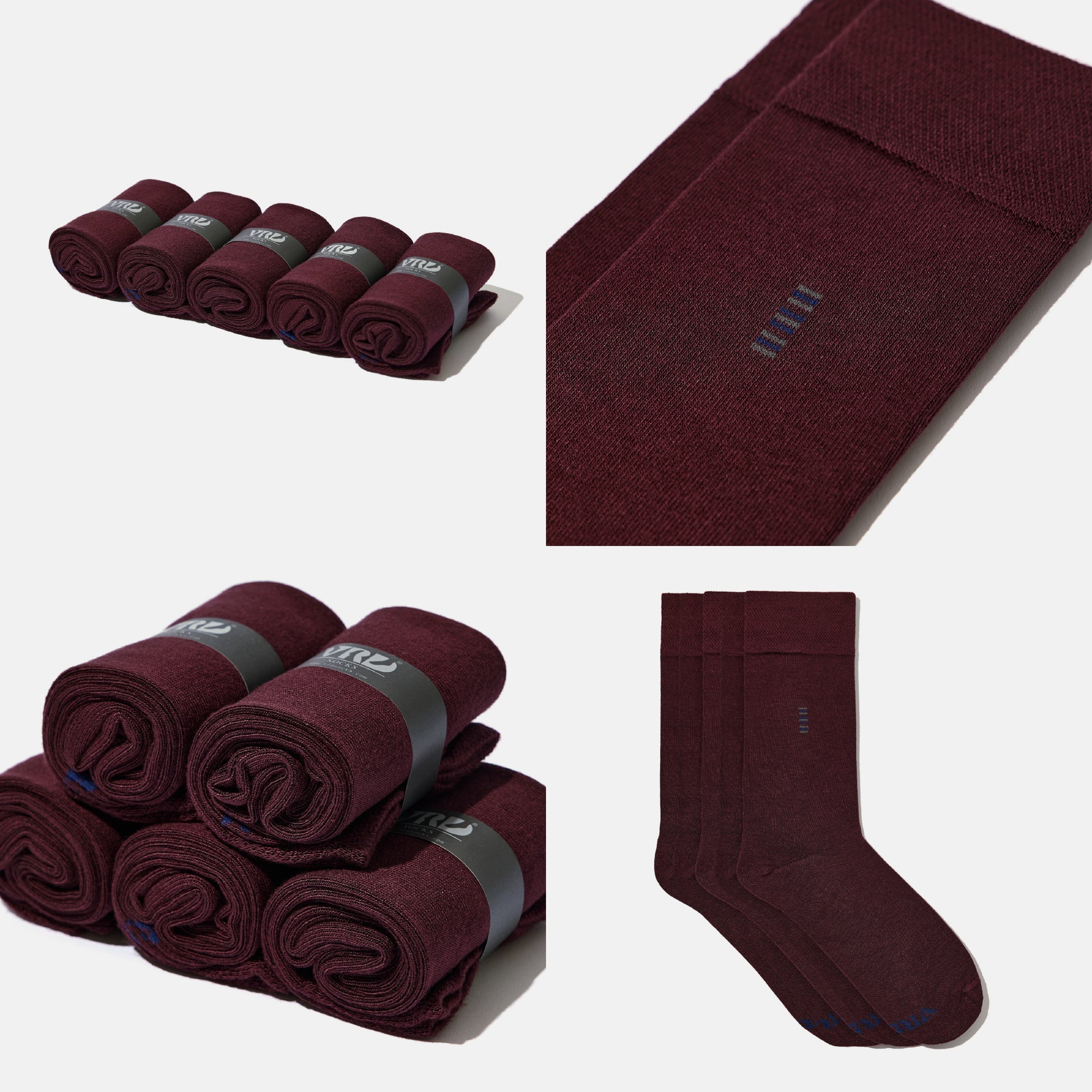 Get Stylish Men's Bamboo Dress Socks - Sleek & Comfy, 8-13 / 3-Pairs / Burgundy Get Stylish Men's Bamboo Dress Socks - Sleek & Comfy, 8-13 / 3-Pairs / Burgundy