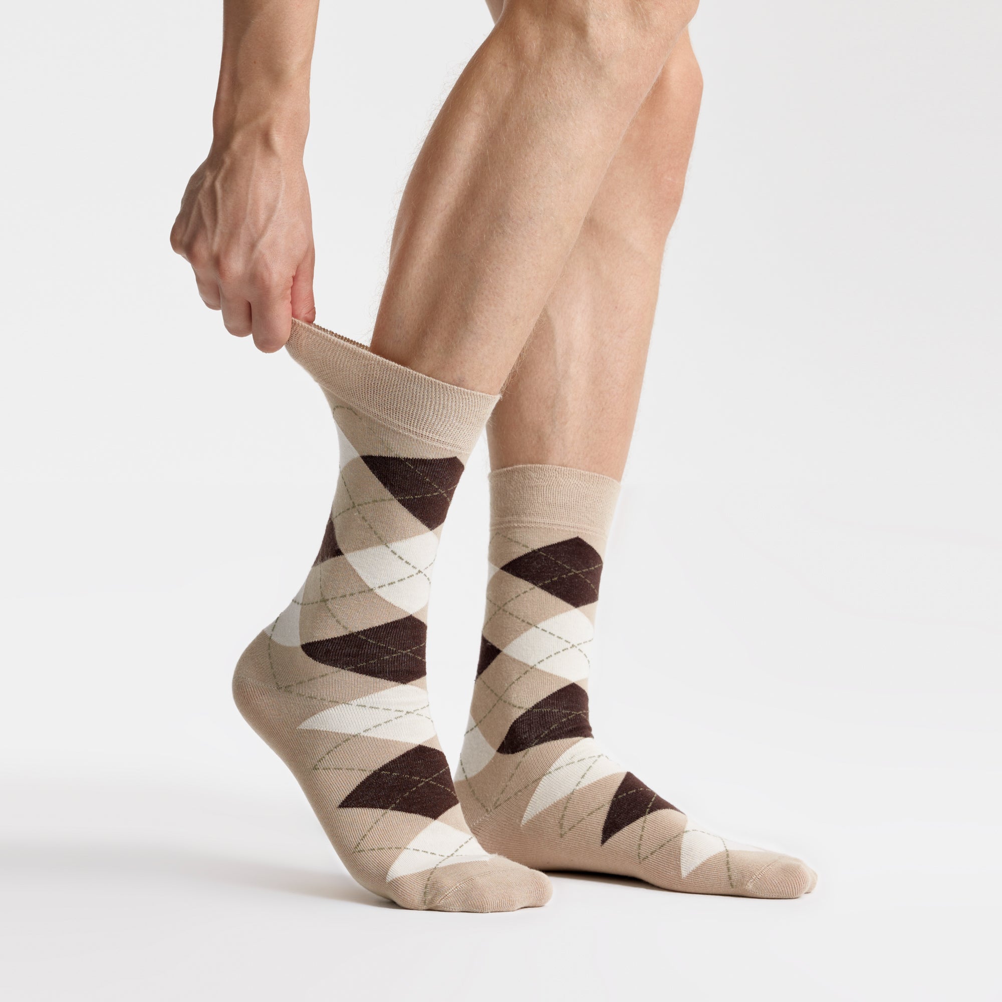 Men's Bamboo Argyle Dress Socks 5-Pack | Crew Length, 8-13 / 5-Pairs / Camel Beige Men's Bamboo Argyle Dress Socks 5-Pack | Crew Length, 8-13 / 5-Pairs / Camel Beige