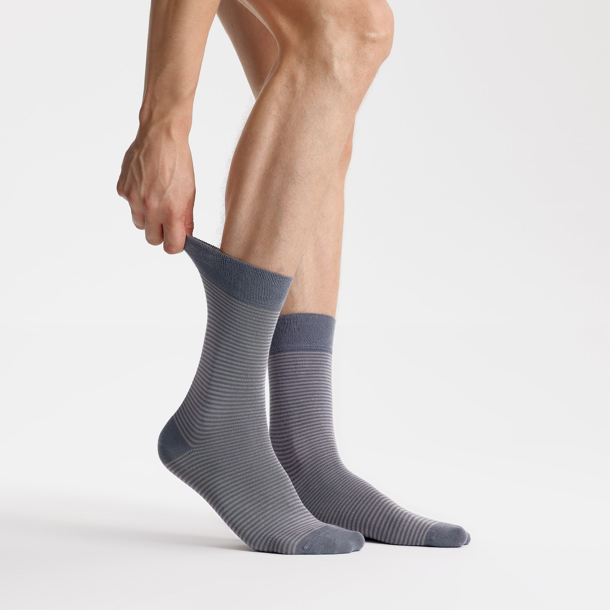 Shop Men's Bamboo Crew Dress Socks - Striped & Stylish, 8-13 / 5-Pairs / Ocean Grey Shop Men's Bamboo Crew Dress Socks - Striped & Stylish, 8-13 / 5-Pairs / Ocean Grey
