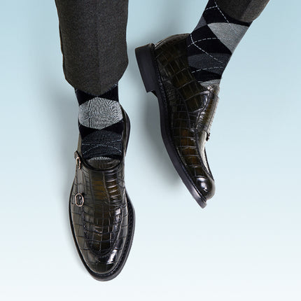 design dress socks Design Your Own Black or Navy Flat Knit Dress Socks Black / X-Large