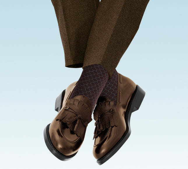 VRDSOCKS® Men’s Bamboo Dress Socks - 5 Pairs, Assorted Honeycomb Design bamboo socks for men calf socks for men crew socks for men men's bamboo dress socks men's calf socks men's dress socks men's mid-calf socks men's socks mens bamboo socks socks for men vrd socks